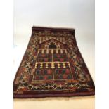 An old Baluchi rug W:85cm x H:143cm