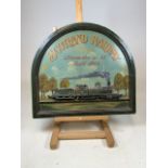 A hand painted Scotland Railway plaque.