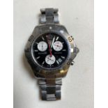 Tag Heuer Aquaracer 300m chronograph stainless steel gentleman's bracelet watch, ref. CAF1110,