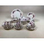 A Paragon Nocturne tea set for 6 including tea pot and cake plate