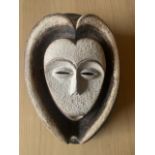 Kwele Forest Spirit mask W:23cm x H:35cm