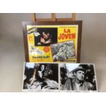 Two photographic foyer cards and a Spanish small foyer poster of 1961 film The Young One W:39.5cm