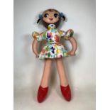 A vintage NU BEE blow up Betty boop doll. H:105cm