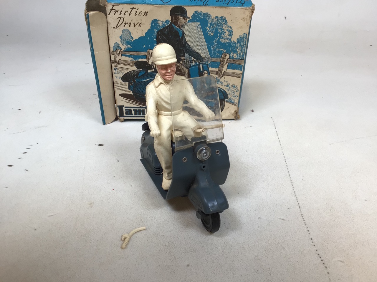 Louis Marx & Co, Swansea, Electric powered Tricky Tommy - The big brain tractor. In original box but - Image 8 of 12