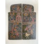 A pair of 18th century Byzantine icon doors. Painted with tempera paint on wood, with