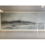 Percy J Westwood (British b.1878) etching, signed in pencil, Shoreham by the sea. Print size W: