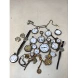 A quantity of pocket watches and wrist watches - A/f all untested