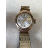 Tudor ladies 9 carat watch on expanding strap