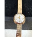 Tudor Royal 9 carat gold watch and strap. (a.f no winder)