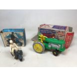 Louis Marx & Co, Swansea, Electric powered Tricky Tommy - The big brain tractor. In original box but