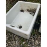 A Belfast sink. W:46cm x D:60cm x H:27cm