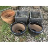 Assorted plant pots (5)