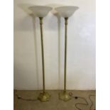 Two standard lamp up lighters. H:177cm