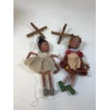 Vintage Pelham puppets. A Gretel puppet together with 1 other . A/F