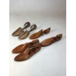 Vintage wooden shoe trees