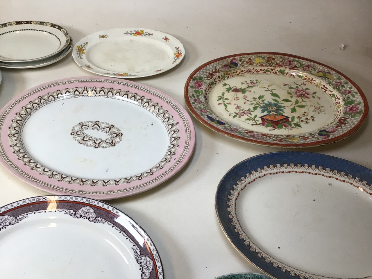 Quantity of decorative vintage platters A/F perfect for decoration - Bild 4 aus 6