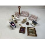 A quantity of dolls house furniture