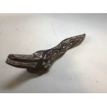 Baga serpent head crest W:43cm x H:11cm