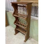 A penny pine kitchen plate rack. Freestanding or wall hanging. W:53cm x D:23cm x H:112cm