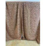 Two pairs of decorative lined curtains. W:210cm x H:225cm
