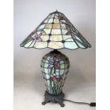 A reproduction Tiffany style lamp W:50cm x H:70cm