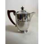 A silver coffee pot with Bakelite handles and lid. Total weight 461 grams.