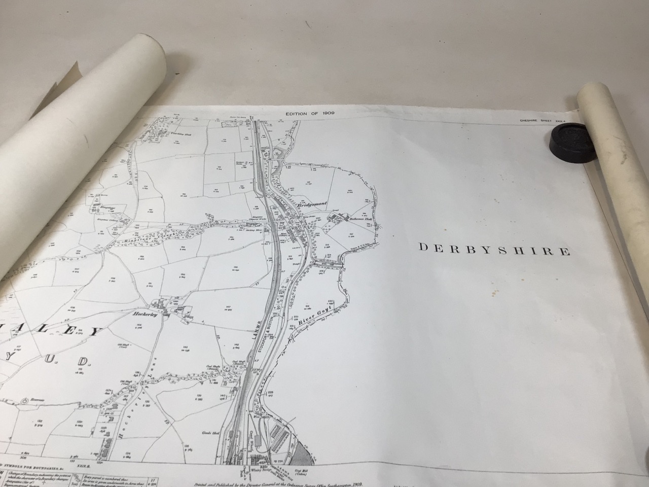 Eleven Ordnance survey maps of Cheshire - Image 9 of 11