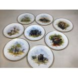 Eight David Shepherd Wildlife Collection plates W: 27cm by Wedgwood also with eight David Shepherd