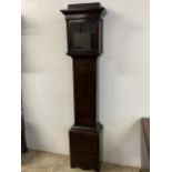 A Mahogany longcase clock case. (case only) H:205cm