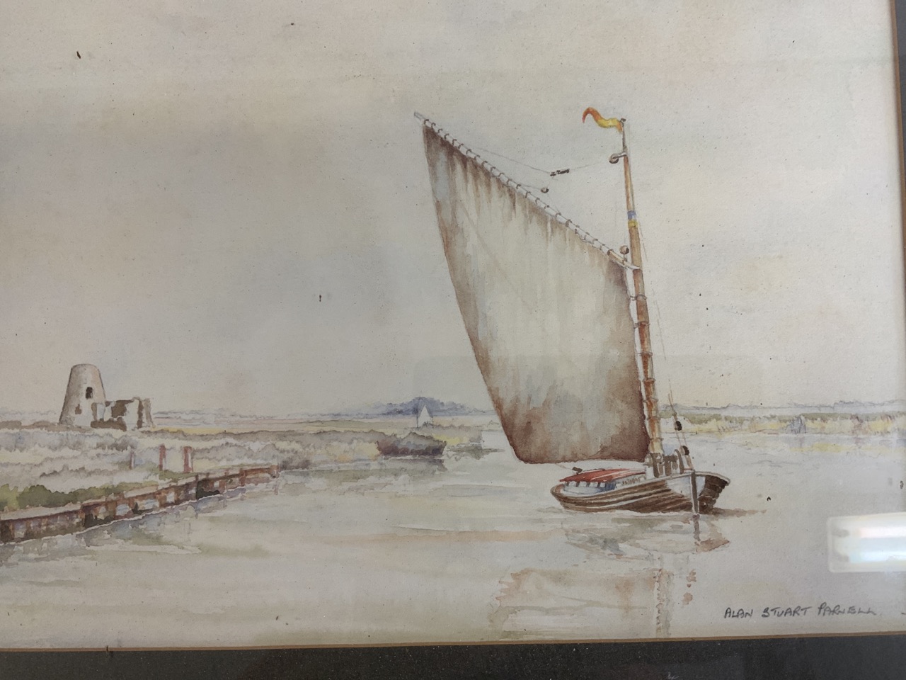 Four watercolours, David Phillips, two by Alan Stuart Parnell and another. - Image 7 of 9