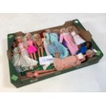 Assortment of 12 Barbie dolls including Ariel The Little Mermaid version. AF.