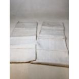 A pair of antique hand spun and woven sheets reportedly made in the Eighteenth century