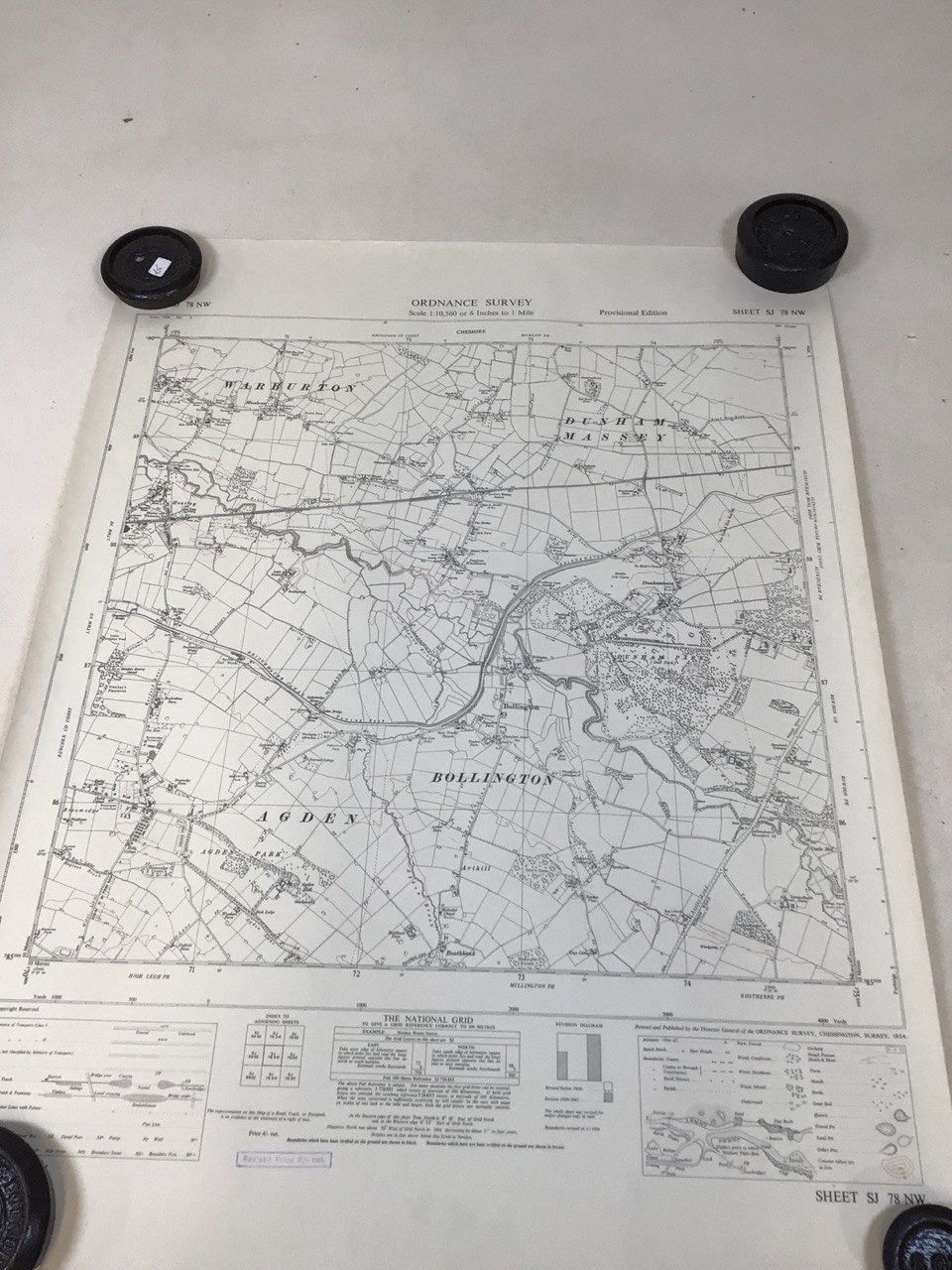 Eleven Ordnance survey maps of Cheshire - Image 11 of 11