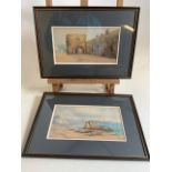 Douglas Houzen Pinder (1886-1949) two watercolours, both signed lower right D.H.Pinder. image sixe