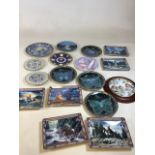 Collectors plates including Margaret Tarrant by Past Times, Franklin Mint American Indian Heritage