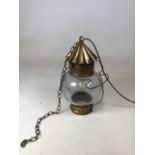 A vintage nautical lantern converted to electric W:20cm x H:36cm