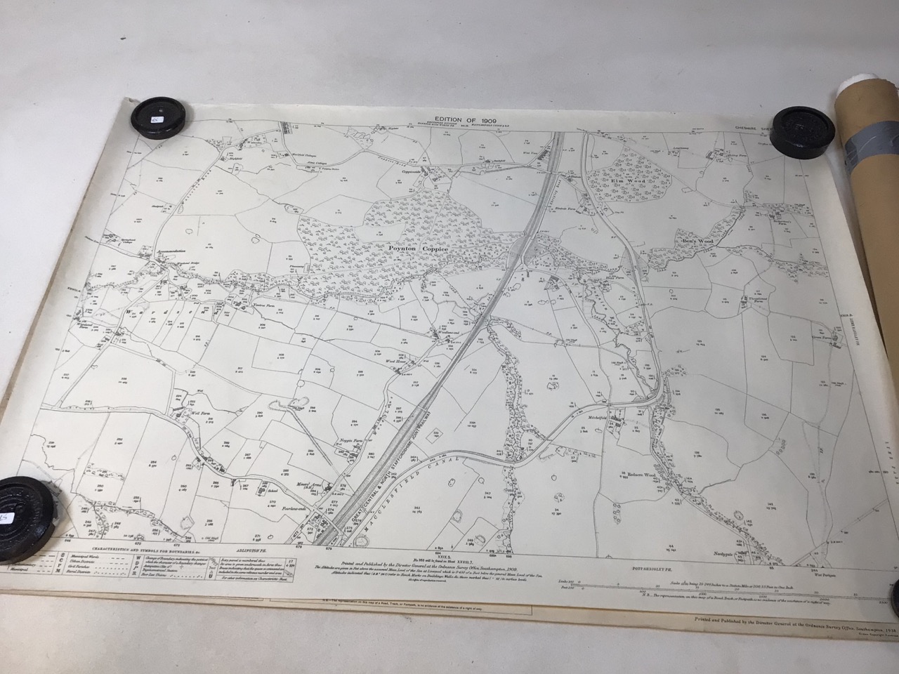 Eleven Ordnance survey maps of Cheshire - Image 5 of 11