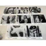 Eight cinema lobby cards from the film Bed Partners by Mark Associates.