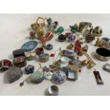 A large collection of trinkets, past times and others, costume jewellery