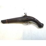 A Ottoman Miquelet Flintlock style pistol late 18th early 19th century
