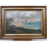 C.W.Puleston 1922 oil on canvas in gilt frame. Signed and dated lower right. W:62cm x H:41cm