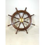 A ships wheel. W:85cm x H:85cm