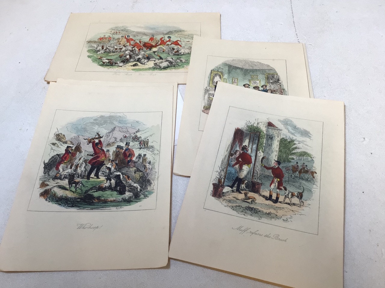 A quantity of colour plates including hunting scenes, ball room scenes, maritime, German cries and - Image 11 of 12
