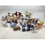 A quantity of novelty cruet sets - includes John Beswick figural sets and Guinness Toucans also with