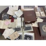 Military ephemera, photographs, newspaper cuttings, dagger etc.