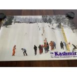 A Series of 1980s Kashmir tourism posters. W:73cm x H:48cm
