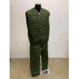 A Combat Extreme Cold Weather smock and trousers . Trousers with side zips. Size 90/106
