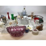 A miscellaneous collection of glass and ceramics