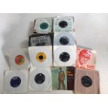 Quantity of 45rpm vinyl records, singles and EPs. AF, fair to good condition visually, records