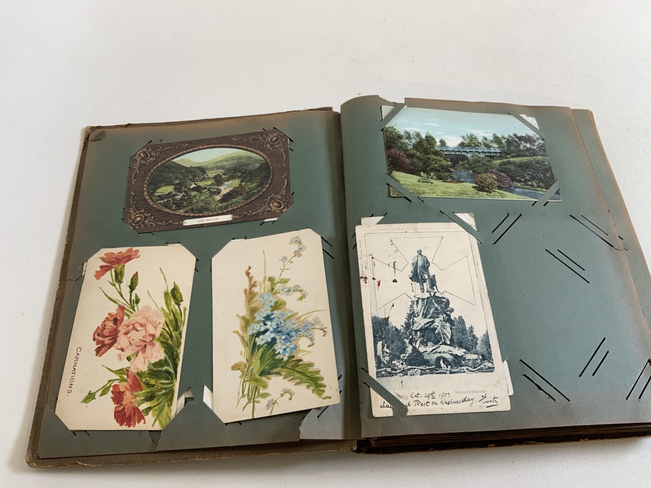 A post card album of assorted cards including world travel and others together with Pictures of - Image 4 of 10